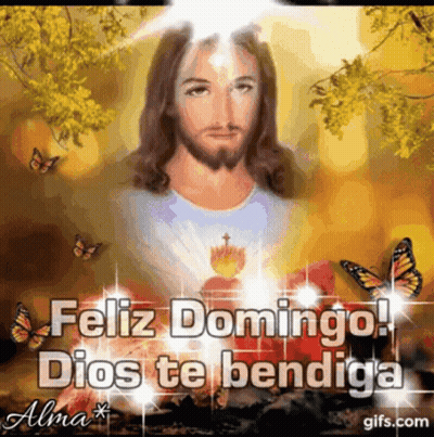 Jesus Feliz Domingo Dios Te Bendiga GIF