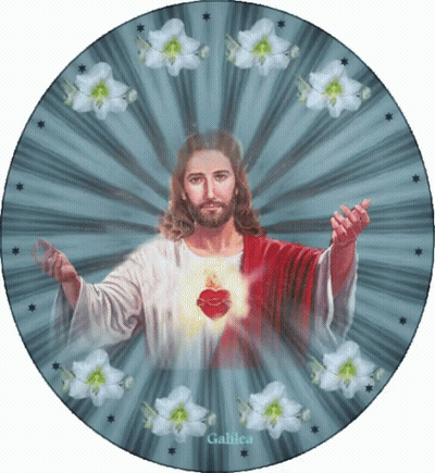 Jesus In A Circle With Name Galica GIF
