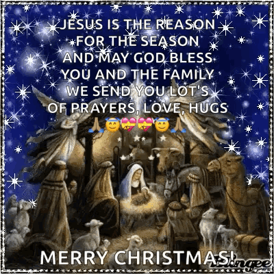 Jesus Is The Reason For The Season And May God Bless You And The Family . GIF