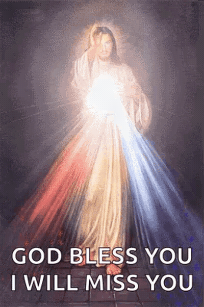 Jesus Painting God Bless You I Will Miss You GIF