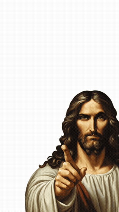 Jesus Pointing Im Seen You Sin GIF