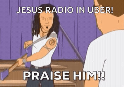 Jesus Radio In Uber ! Praise Him ! GIF