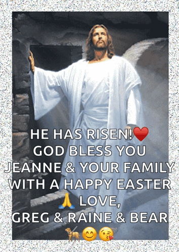 Jesus Saying He Has Risen GIF