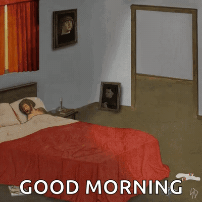 Jesus Sleeping In Bed Good Morning GIF