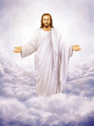 Jesus Standing In The Clouds GIF