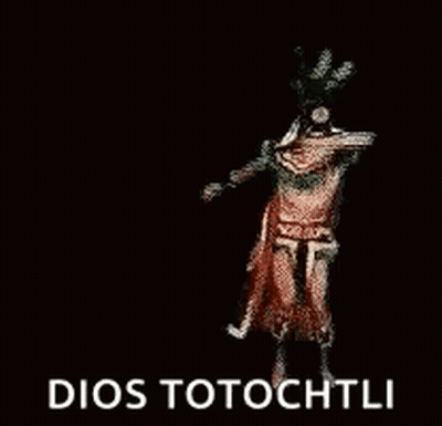 Jesus Statue Arms Outstretched Dios Totochtli GIF