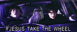 Jesus Take The Wheel Harry Potter GIF