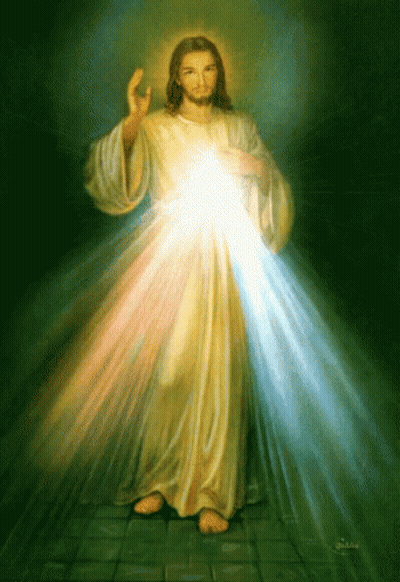 Jesus With Light Coming Out Of Heart GIF