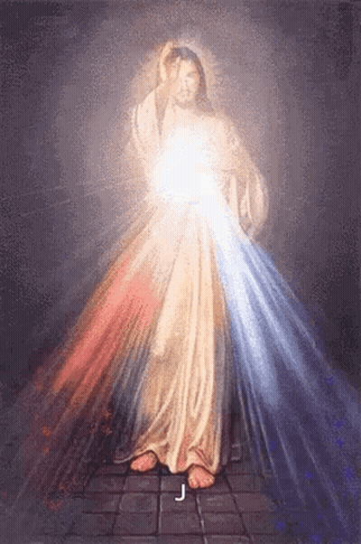 Jesus With Light From Heart GIF