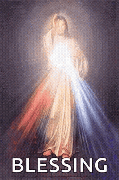 Jesus With Light Shining From Chest GIF