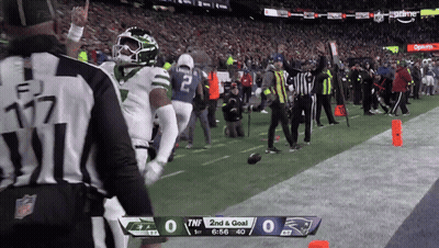 Jets Vs Patriots Football Game GIF