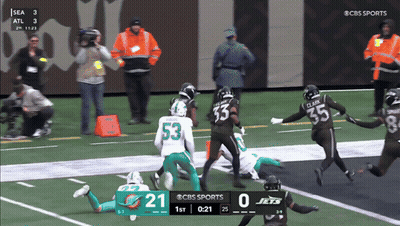 Jets Vs Seahawks Football Game On CBS Sports GIF
