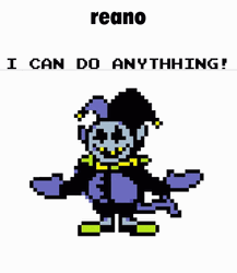Jevil Deltarune I Can Do Anything Pixel Clown Dance GIF