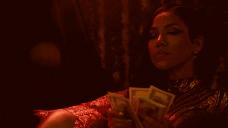 Jhene Aiko Holding Money Music Video GIF
