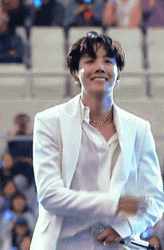 Jhope Wearing White GIF