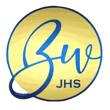 JHS Logo With Blue Lettering Sticker