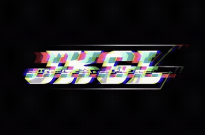 Jigg Glitch Effect On Black Background GIF