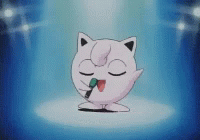Jigglypuff Singing On Spotlight GIF