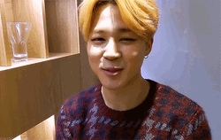 Jiimin Flying Kiss GIF