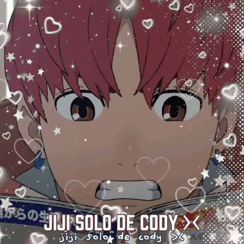 Jiji Solo De Cody Surrounded By Hearts GIF