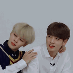 Jikook Jimin Leaning Sweetly GIF