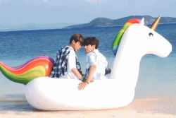 Jikook Summer In Unicorn GIF