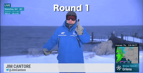 Jim Cantore Snow Day Report GIF