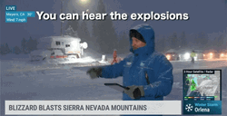 Jim Cantore We Can Hear Explosions GIF
