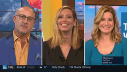 Jim Cantore With Reporters GIF