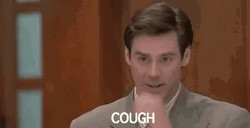 Jim Carrey Cough Ahem GIF