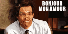 Jim Carrey Distorted Face Bonjour GIF