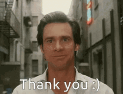 Jim Carrey Giggling Thank You Very Much GIF