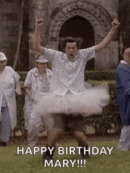 Jim Carrey Happy Birthday Mary Funny Greeting
