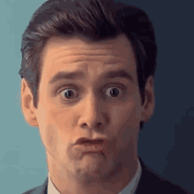 Jim Carrey Hard Disagreeing GIF