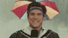 Jim Carrey Smiling Telecast GIF