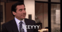 Jim Halpert And Michael Scott Happy Smile GIF