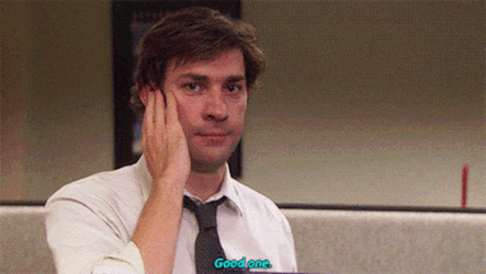 Jim Halpert The Office Good One GIF