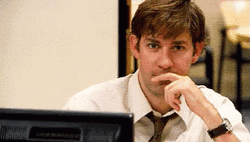 Jim Halpert The Office Handsome Wink GIF