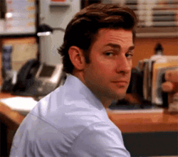 Jim Halpert Touche GIF