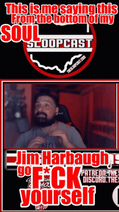 Jim Harbaugh Go Fuck Yourself Poster GIF