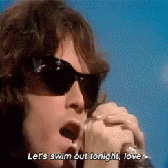 Jim Morrison Singing With Sunglasses GIF