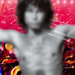 Jim Morrison Topless Animated Portrait GIF