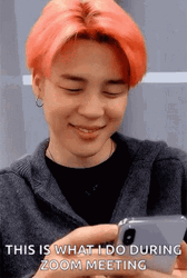 Jimin During Zoom Meeting GIF