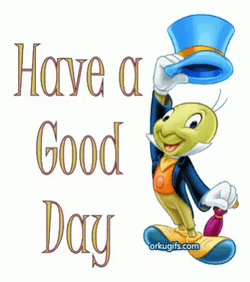 Jiminy Cricket Have Wonderful Day GIF