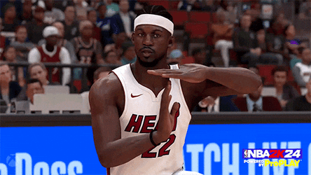 Jimmy Butler Creating T With Hands GIF