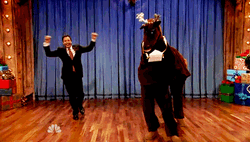 Jimmy Fallon Dancing With Horse
