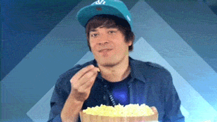 Jimmy Fallon Eating Popcorn Justin Bieber Meme GIF