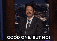 Jimmy Fallon Good One But Not Funny GIF