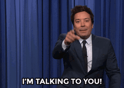 Jimmy Fallon Is Pointing Talking To You