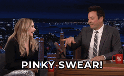 Jimmy Fallon Making Pinky Promise GIF